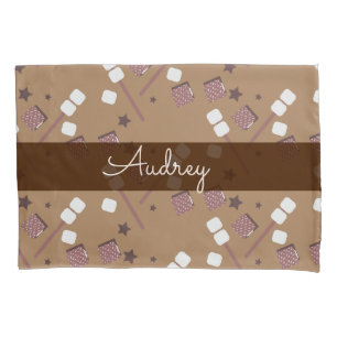 Cute Camping Smores Pattern  Kussensloop
