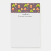 Cute Camping Thered Pattern Post-it® Notes (Voorkant)