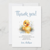 Cute Canard Anniversaire Carte de remerciements pl (Devant)