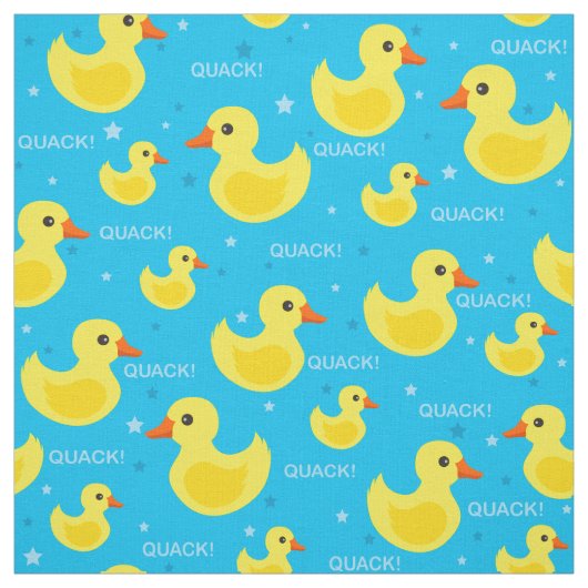 Cute canard en caoutchouc tissu motif (Échantillon)