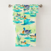 Cute canard turquoise motif (En situation)