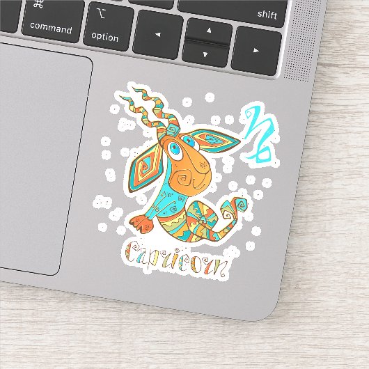 Cute Cancer Capricorn Sticker (Detail)