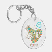 Cute Cancer Crab Sleutelhanger (Voorkant Links)