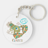 Cute Cancer Crab Sleutelhanger (Achterkant)