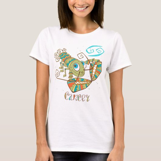 Cute Cancer Crab T-shirt (Voorkant)