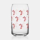 Cute Candy Cane kerst Blikvorm Glas (Voorkant)