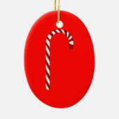Cute Candy Cane Sweet Prettige feestdagen Ornament (Achterkant)