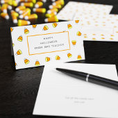 Cute Candy Corn Enseignant Classe Halloween Cartes
