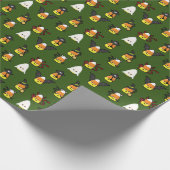 Cute Candy Corn Halloween Disguise Cadeaupapier (Hoek)