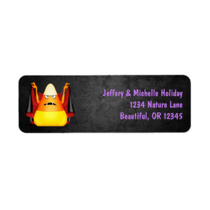 Cute Candy Corn Halloween Holiday Adres Etiket
