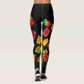 Cute Candy Print Colorful Gummy Bear Leggings (Achterkant)