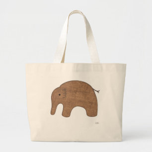 Cute Canvas Tas - Baby olifant #1-Erin Brie Art