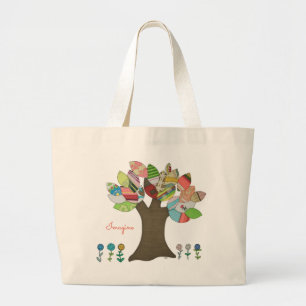 Cute Canvas tas - Stel je voor - Button boom