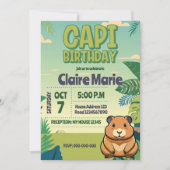 Cute CAPIBARA Invitation (Devant)