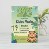 Cute CAPIBARA Invitation (Debout devant)