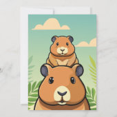 Cute CAPIBARA Invitation (Dos)