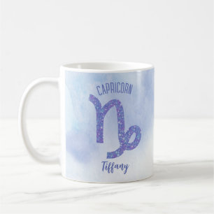 Cute Capricorn Astrology Sign Speciaal Paars Koffiemok
