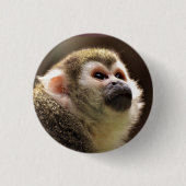 Cute Capuchin Monkey Face Ronde Button 3,2 Cm (Voorkant)