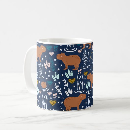 Cute Capybara Coffee Mug (Devant gauche)