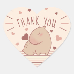 Cute Capybara dank je Sticker