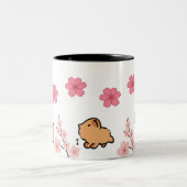 Cute Capybara et Cherry Blossom Mug | Adorable (Centre)