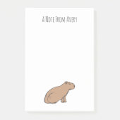 Cute Capybara Exotic Pet Personalized Rodent Post-it® Notes (Voorkant)