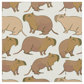 Cute Capybara Fabric Stof