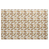 Cute Capybara Fabric Stof (Fat Quarter)