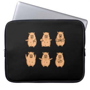 Cute Capybara Gift Women Kinder Capybara Laptop Sleeve
