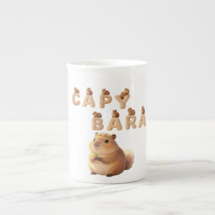 Cute Capybara Keramische Mok, Fluffy Dier Koffie B Porselein Kop