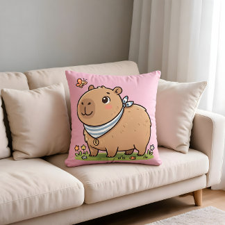 Cute Capybara Kussen | Aardige Dieren Worp Kussen