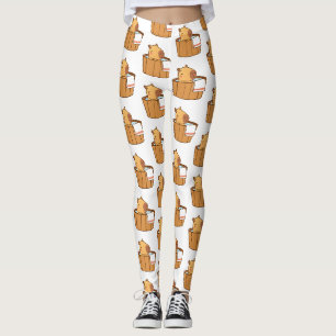 Cute Capybara Leggings - Fun Poster de animal Yoga