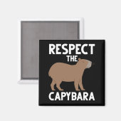 Cute Capybara Lover Animal Awareness Magneet (Voorkant / Achterkant)