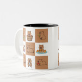 Cute Capybara Mug | Café & Thé Cup adorable (Devant gauche)