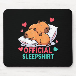 Cute Capybara Officiële Slaapshirt Comfortabele Sl Muismat