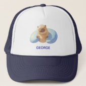 Cute Capybara-ontwerp voor jongens Trucker Pet (Voorkant)