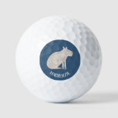 Cute Capybara Personalized Golfballen (Voorkant)
