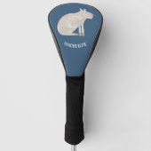 Cute Capybara Personalized Golfheadcover (Voorkant)