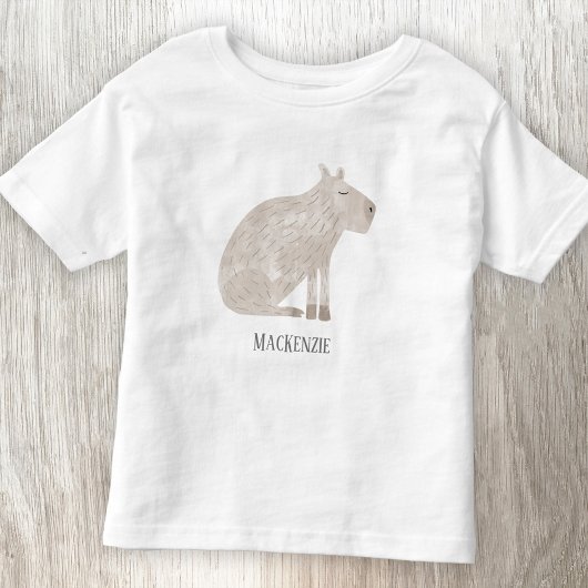 Cute Capybara Personalized Kinder Shirts