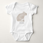 Cute Capybara Personalized Romper (Voorkant)