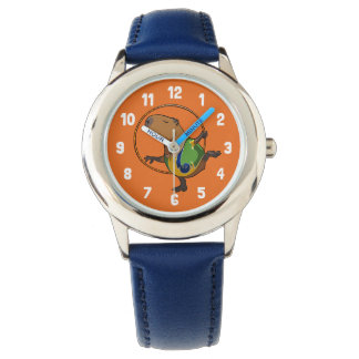 Cute Capybara Rhythmic Gymnastics Hoop Cartoon Horloge