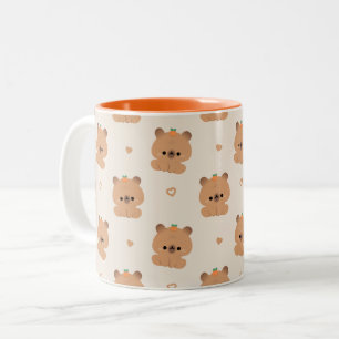 Cute Capybara Tweekleurige Koffiemok