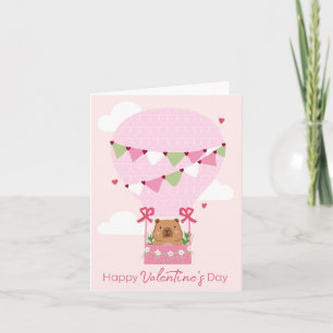 Cute Capybara Valentijnskaart Kaart