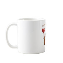 Cute Capybara Valentine Couple Balloon Coffee Mug