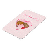 Cute capybara Valentine's Day magnet (Côté Gauche)