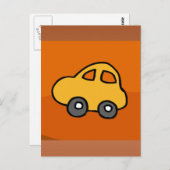 Cute CAR Briefkaart (Voorkant / Achterkant)