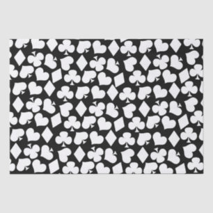 Cute card suit casino's spelen tissuepapier