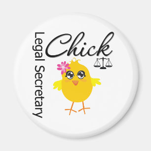 Cute Career Chick - Juridisch Secretaris Magneet