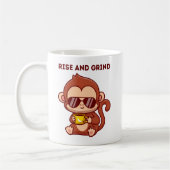 Cute caricature Singe Mug (Gauche)