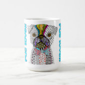 Cute Carlin Amoureux des chiens Mug (Centre)